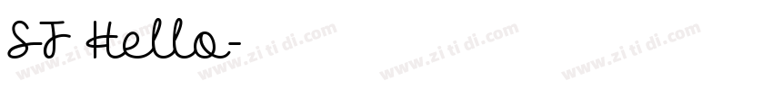 SF Hello字体转换